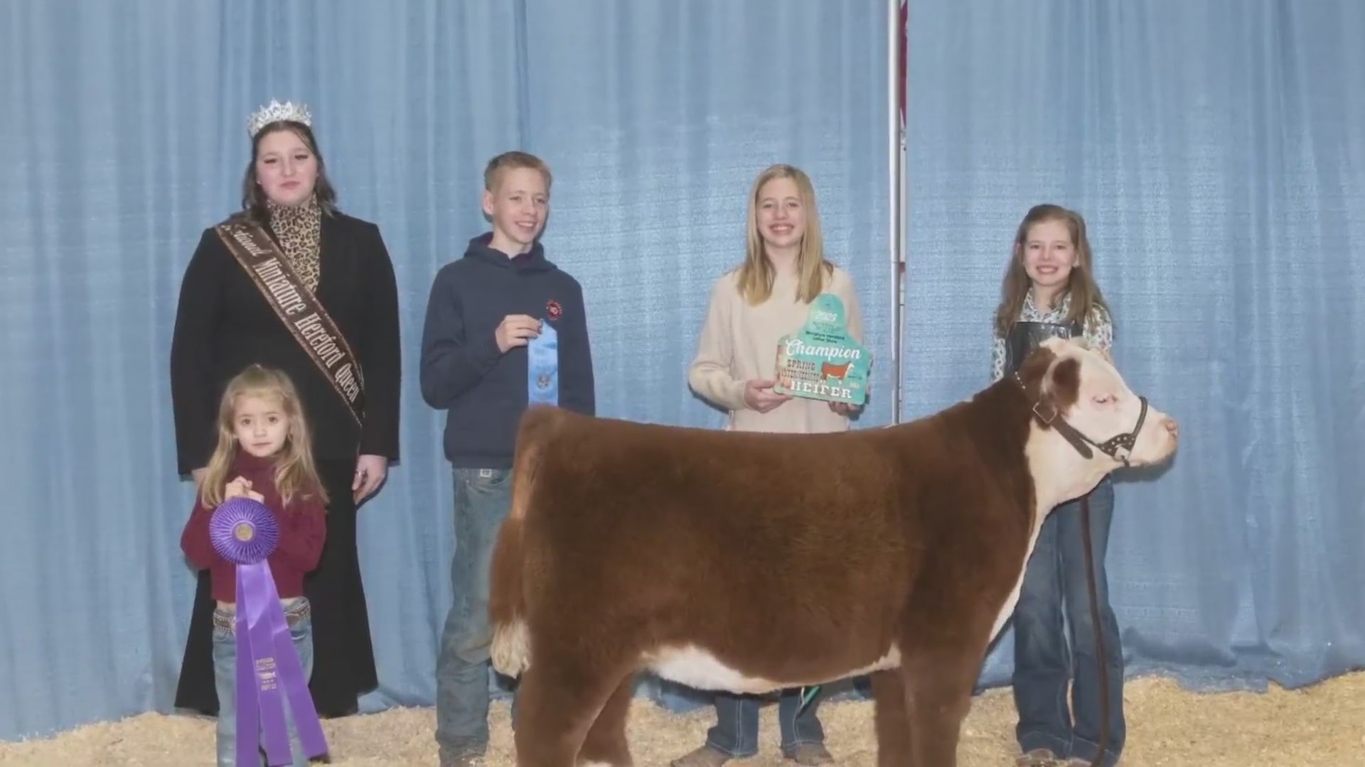 Mesa Arnold (right) after winning at the National Western Stock Show