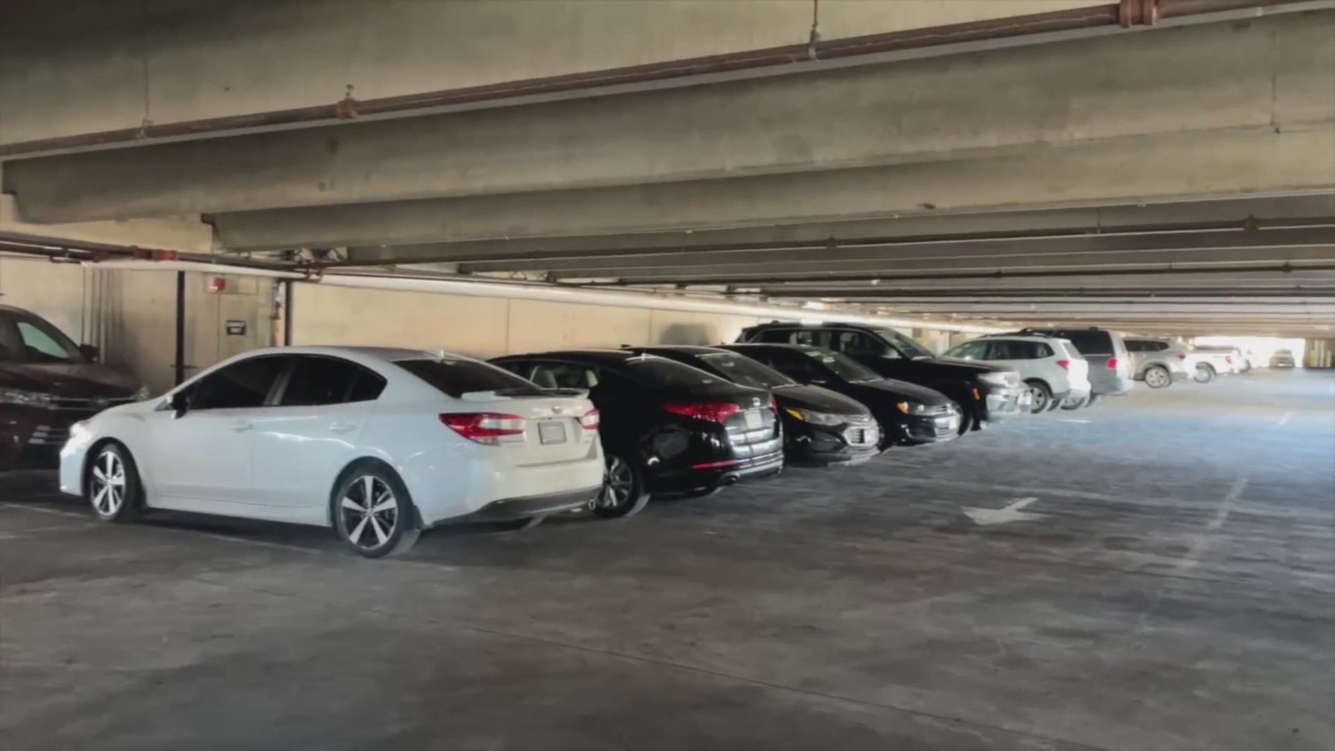 Covered parking garage at Cherry Creek North