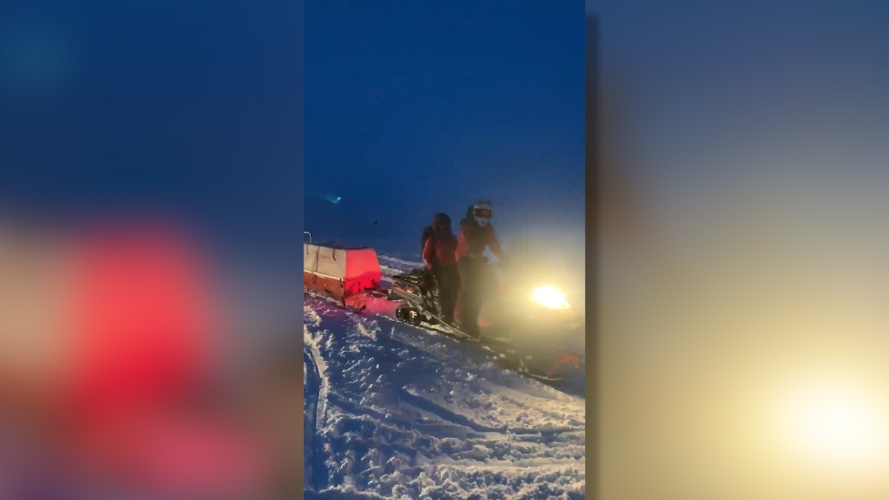 Rescue crews head down mountain following deadly avalanche.