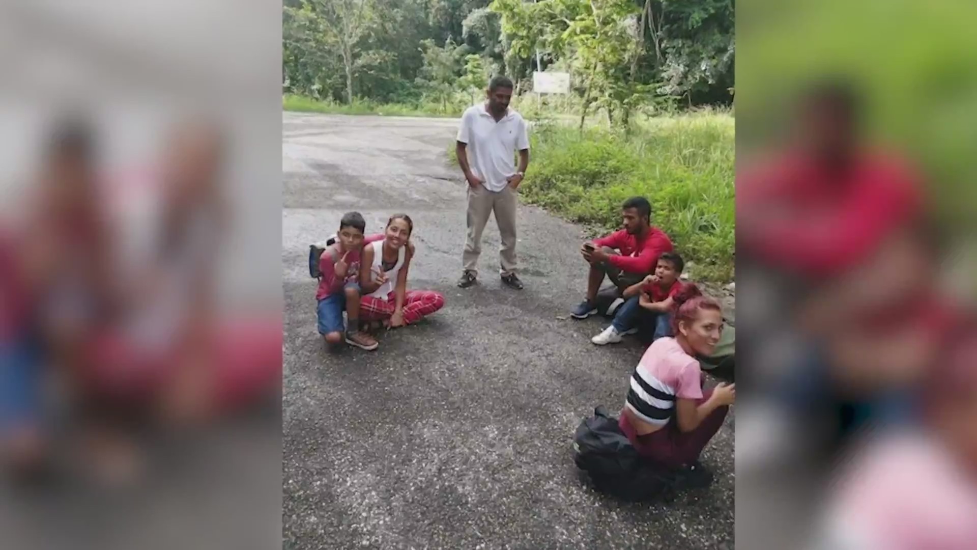 Venezuelan migrant family