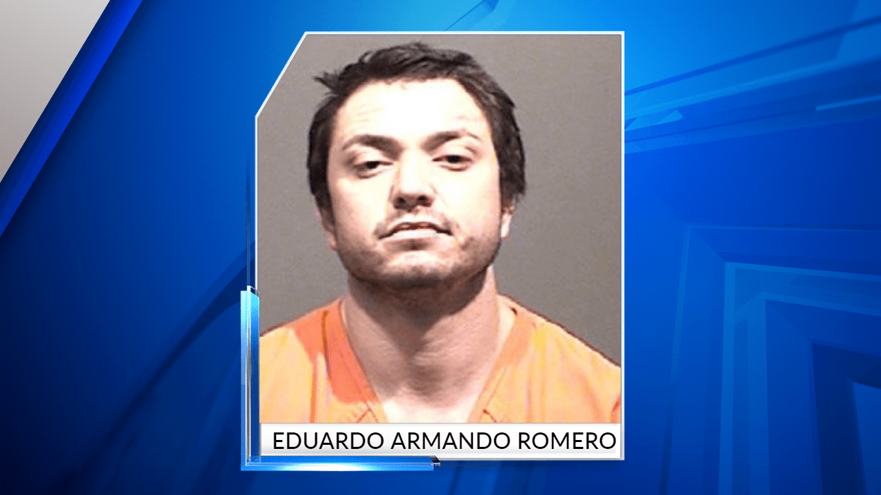 Eduardo Armando Romero was arrested after allegedly shooting and killing a police K-9 in Golden