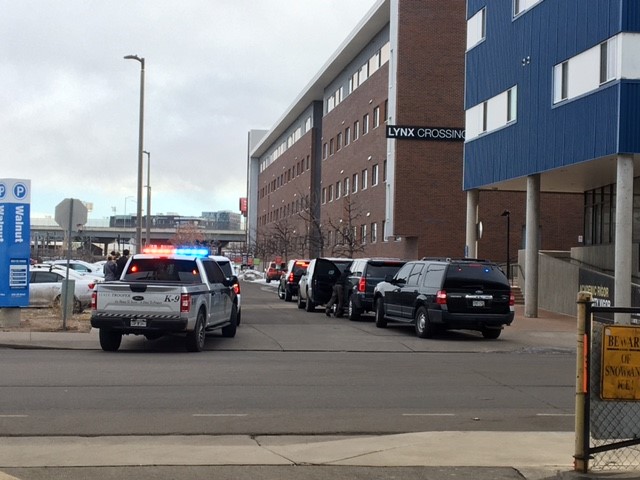 A bomb threat was called in to the Lynx Crossing residence hall at the Auraria campus in Denver