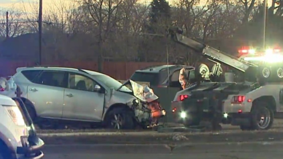 Multi-car crash in Thornton