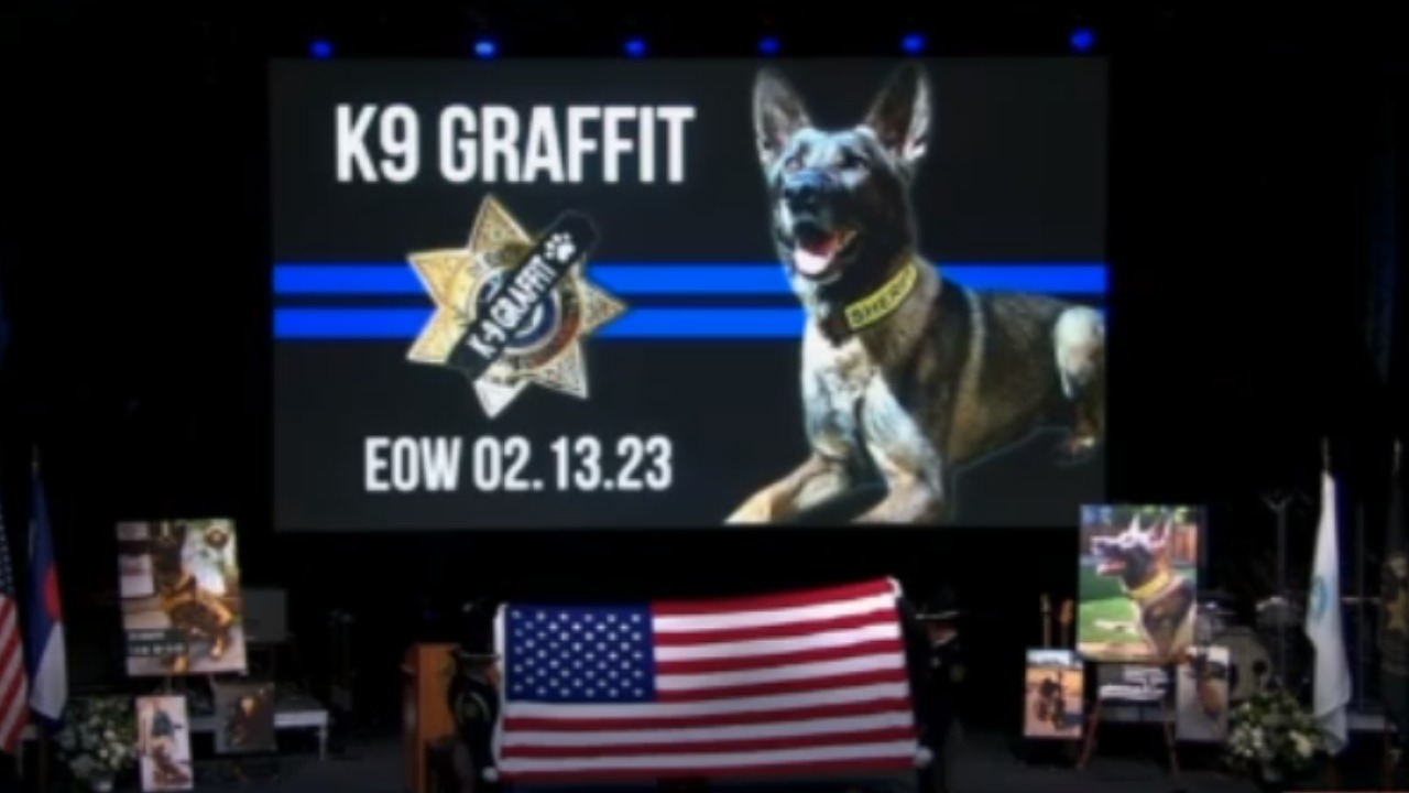 K-9 Graffit memorial