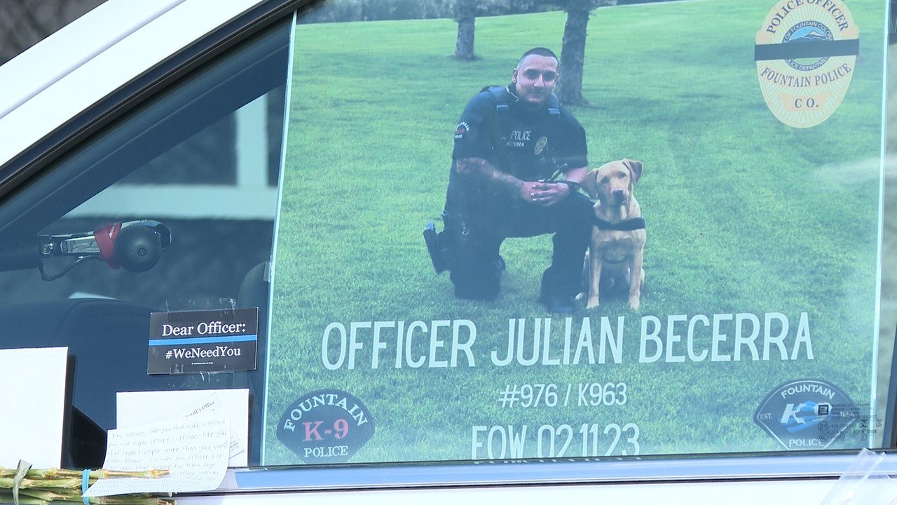 Officer Julian Becerra passed away after being put on life support following a 40-foot-fall from a bridge.