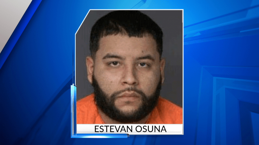 Estevan Osuna, 24, of Washington, was arrested after 13 pounds of fentanyl pills and 128 grams of cocaine were found in a vehicle during a traffic stop near Gypsum