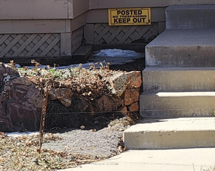 Highlands Ranch booby trap