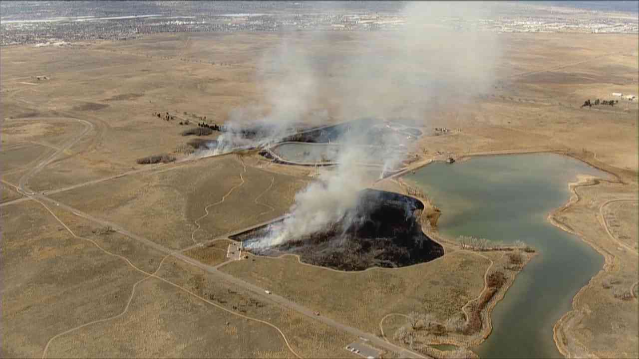 A controlled burn at Rocky Mountain Arsenal