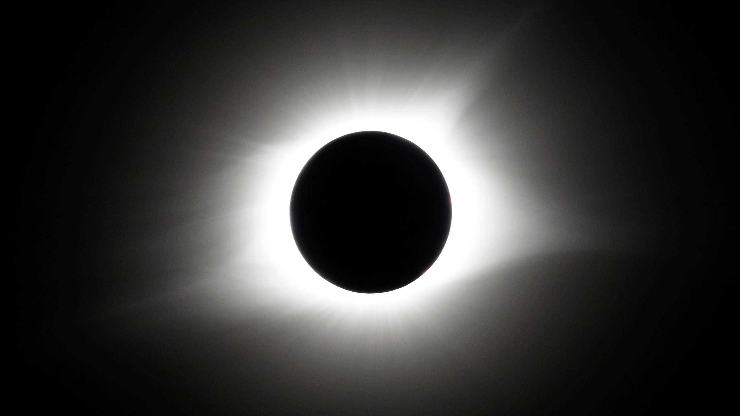 FILE - The period of total coverage during the solar eclipse is seen near Hopkinsville, Ky. Monday, Aug. 21, 2017. The location, which is in the path of totality, is also at the point of greatest intensity. It’s only a year until a total solar eclipse sweeps across North America. On April 8, 2024, the moon will cast its shadow across a stretch of the U.S., Mexico and Canada, plunging millions of people into midday darkness. (AP Photo/Mark Humphrey, File)