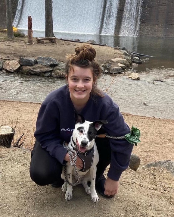 Annika Williams with dog Alfie