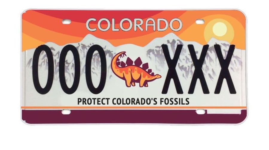 Fossil license plate