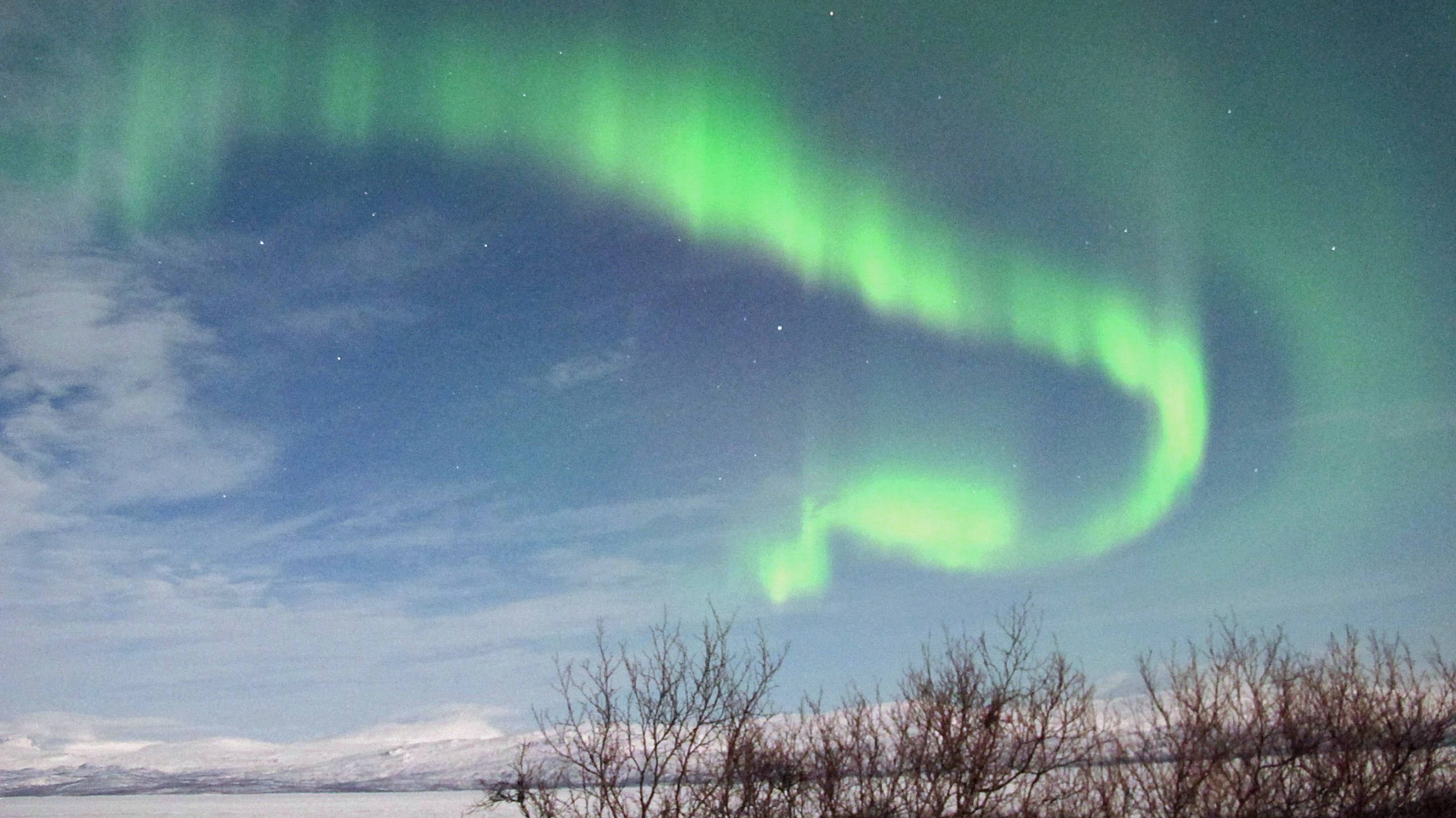 northern lights in Abisko, Swedish Lapland