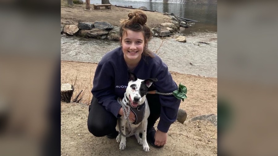 Annika Williams with dog Alfie 2