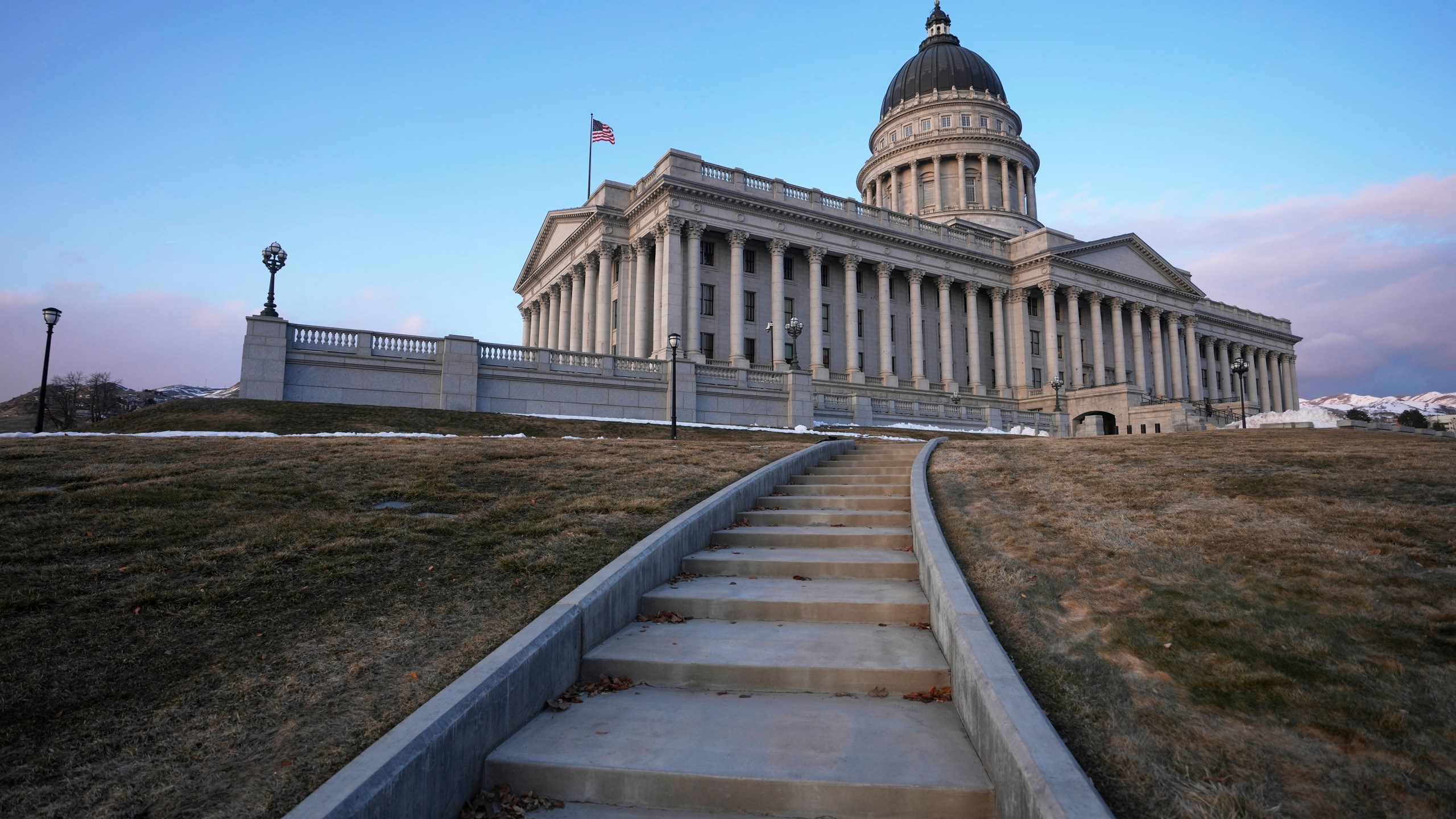 The Utah State Capitol is shown on March 3, 2023, in Salt Lake City. Adult entertainment industry lobbyists have filed a lawsuit on Wednesday against a new Utah law requiring porn sites implement age verification mechanisms to block minors from accessing sexually explicit materials. (AP Photo/Rick Bowmer, File)