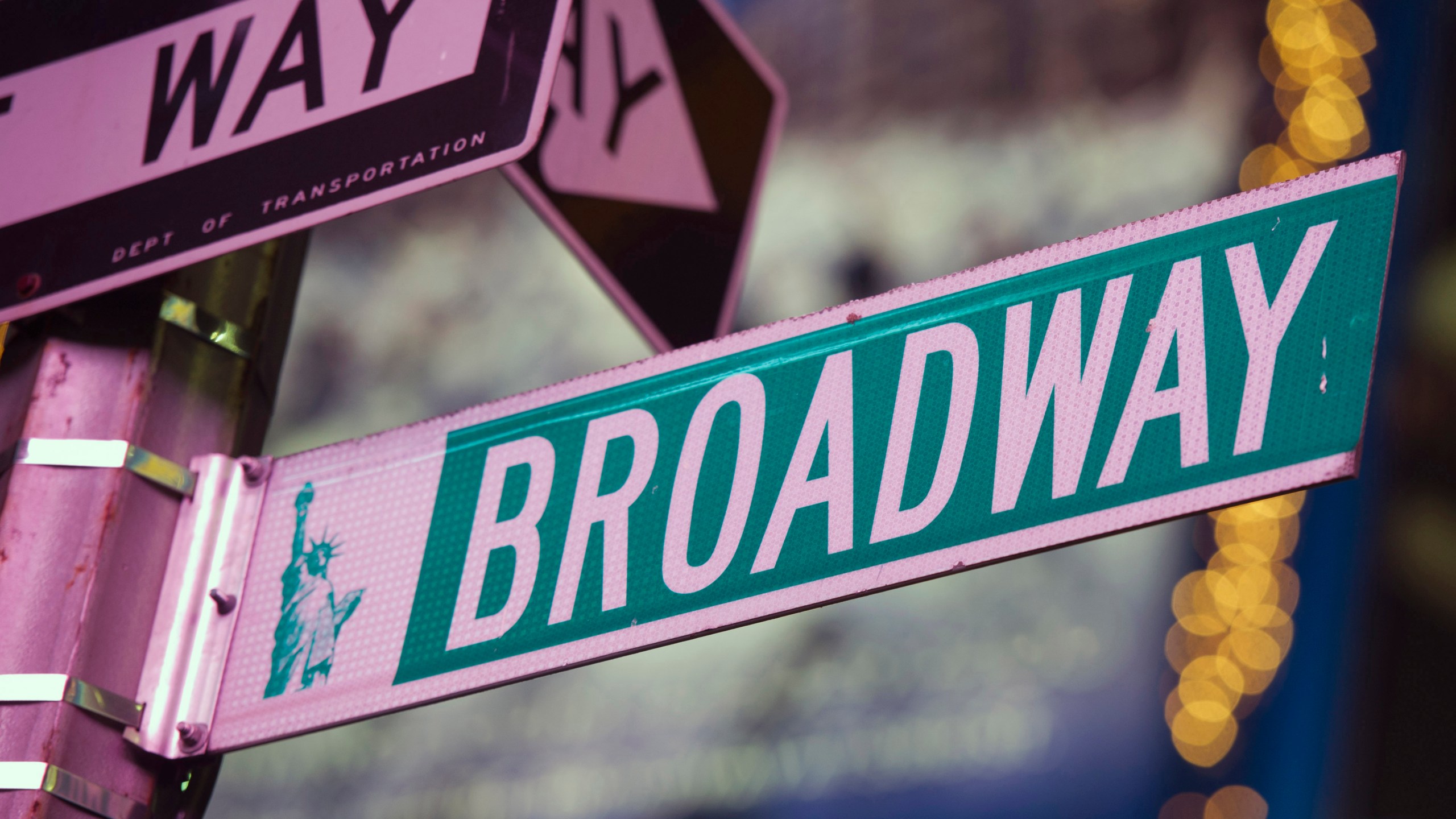 FILE - A Broadway street appears in Times Square, in New York on Jan. 19, 2012. The 76th Annual Tony Awards will broadcast live from the United Palace in New York on Sunday, June 11, 2023. (AP Photo/Charles Sykes, file)