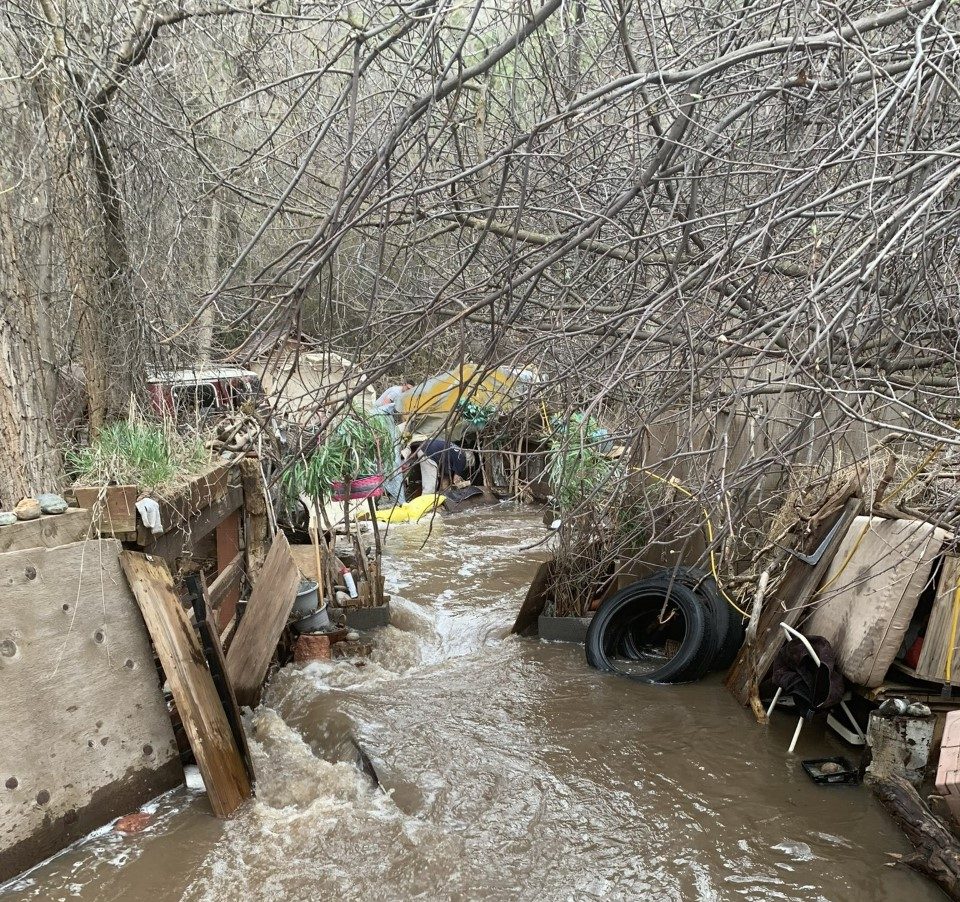 Garfield County Sheriff's Office reported flooding at County Road 127.