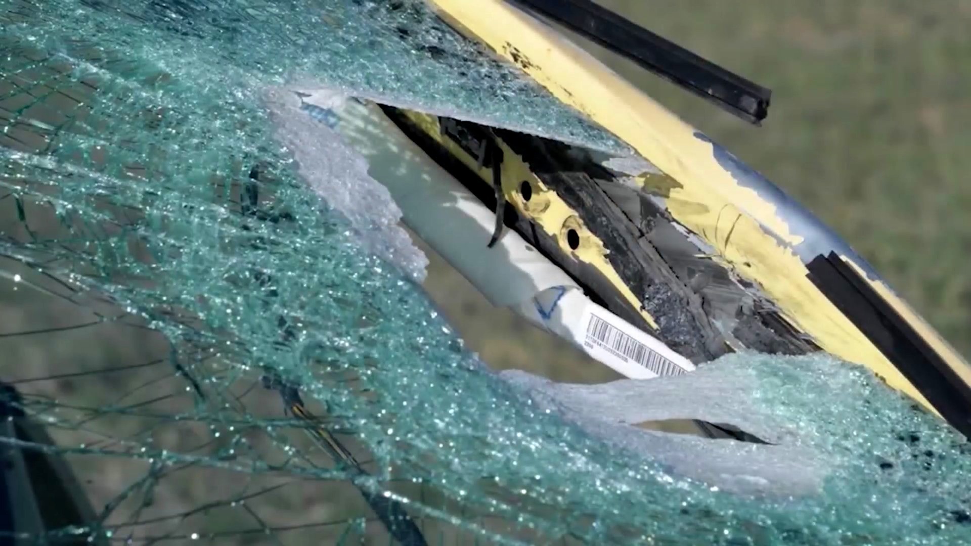 Windshield smashed by a rock-throwing spree in Jefferson County